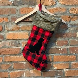 Dog Stocking - Red Buffalo Plaid